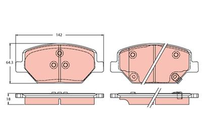 TRW GDB2185 Číslo výrobce: 22138. EAN: 3322938461751.