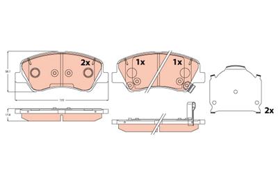 TRW GDB2310 Číslo výrobce: 25193. EAN: 3322938520021.