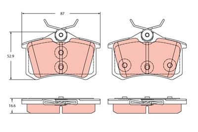 TRW GDB2357 Číslo výrobce: 22576. EAN: 3322938551087.