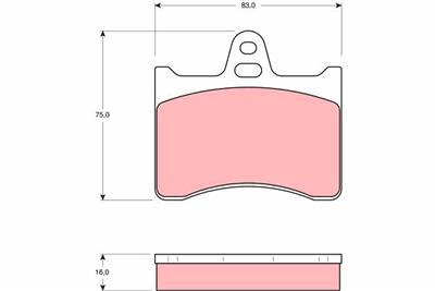 TRW GDB262 Číslo výrobce: 20389. EAN: 3322936402626.