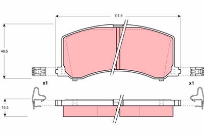 TRW GDB3091 Číslo výrobce: 23400. EAN: 3322937181889.