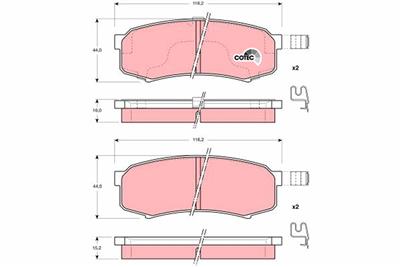 TRW GDB3110 Číslo výrobce: 21947. EAN: 3322937137596.