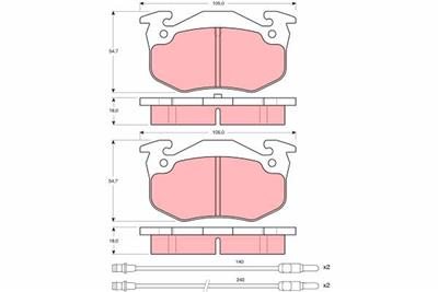 TRW GDB313 Číslo výrobce: 20635. EAN: 3322936403135.