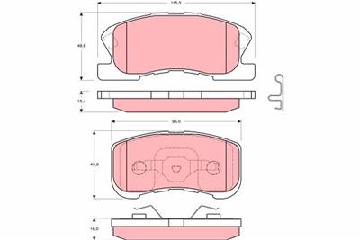 TRW GDB3220 Číslo výrobce: 23497. EAN: 3322937245055.