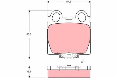 TRW GDB3233 Číslo výrobce: 21790. EAN: 3322937264537.
