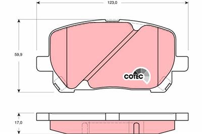 TRW GDB3315 Číslo výrobce: 23836. EAN: 3322937321650.