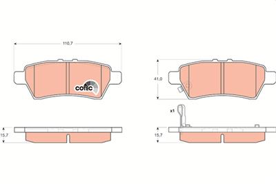 TRW GDB3405 Číslo výrobce: 24240. EAN: 3322937430765.