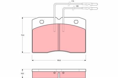 TRW GDB343 Číslo výrobce: 21048. EAN: 3322936403432.