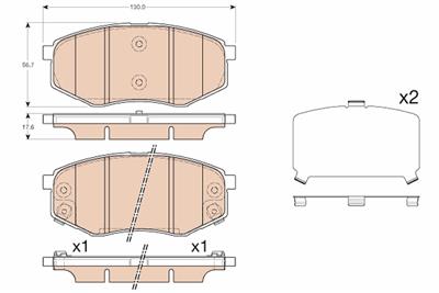 TRW GDB3553 Číslo výrobce: 25187. EAN: 3322938162337.