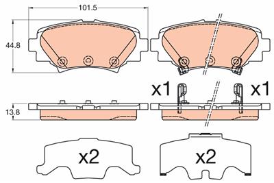 TRW GDB3593 Číslo výrobce: 25878. EAN: 3322938223809.