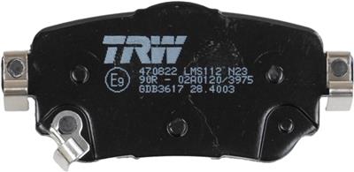 TRW GDB3617 Číslo výrobce: 25965. EAN: 3322938266400.