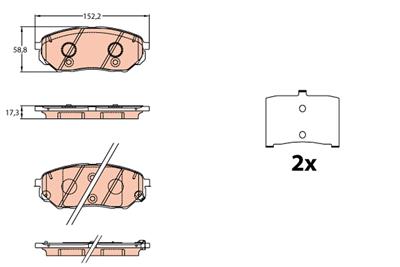 TRW GDB3638 Číslo výrobce: 22246. EAN: 3322938330514.