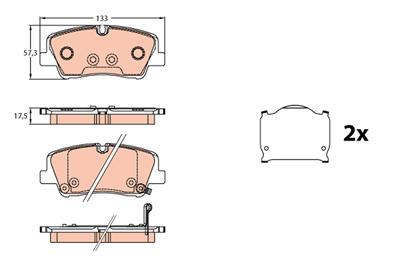 TRW GDB3646 Číslo výrobce: 22370. EAN: 3322938346553.