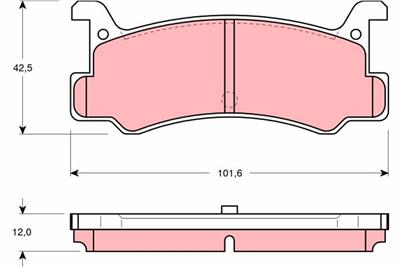 TRW GDB375 Číslo výrobce: 20008. EAN: 3322936403753.