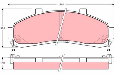 TRW GDB4010 Číslo výrobce: 23472. EAN: 3322937185399.