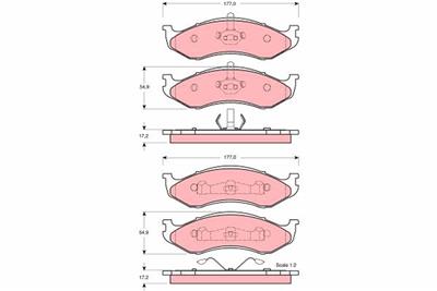 TRW GDB4104 Číslo výrobce: 21822. EAN: 3322937245499.
