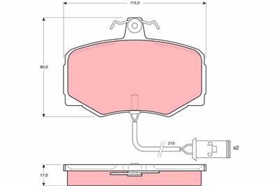 TRW GDB421 Číslo výrobce: 21174. EAN: 3322936404217.