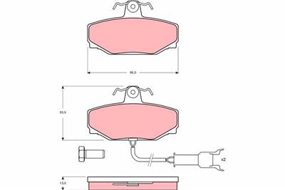TRW GDB462 Číslo výrobce: 21275. EAN: 3322936404620.