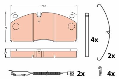 TRW GDB5005 Číslo výrobce: 29067. EAN: 3322936412083.