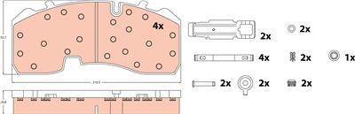 TRW GDB5092 Číslo výrobce: 29165. EAN: 3322937354047.