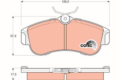 TRW GDB848 Číslo výrobce: 21546. EAN: 3322936408482.