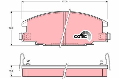 TRW GDB870 Číslo výrobce: 21467. EAN: 3322936408703.