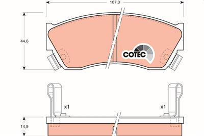 TRW GDB883 Číslo výrobce: 21333. EAN: 3322936408833.