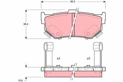 TRW GDB884 Číslo výrobce: 21043. EAN: 3322936408840.