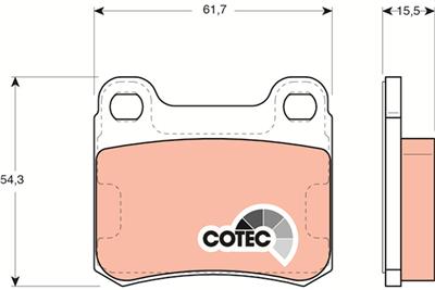 TRW GDB911 Číslo výrobce: 20687. EAN: 3322936409113.