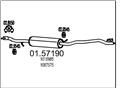 MTS 01.57190 - Střední díl výfuku