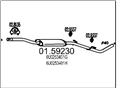 MTS 01.59230 - Střední díl výfuku