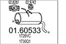 MTS 01.60533 - Zadní tlumič výfuku