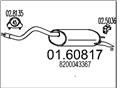 MTS 01.60817 - Zadní tlumič výfuku