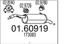MTS 01.60919 - Zadní tlumič výfuku