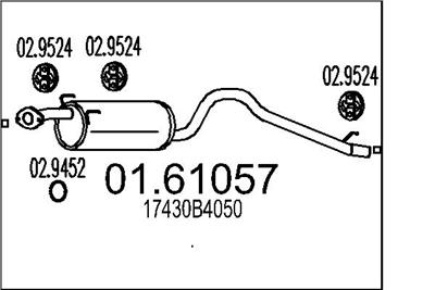 MTS 01.61057 EAN: 8033464516086.