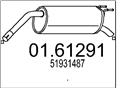 MTS 01.61291 - Zadní tlumič výfuku