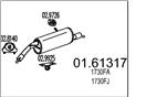 MTS 01.61317 - Zadní tlumič výfuku
