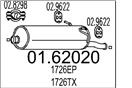 MTS 01.62020 - Zadní tlumič výfuku