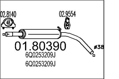 MTS 01.80390 EAN: 8033464040789.