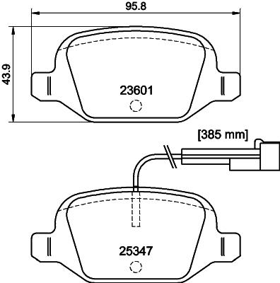HELLA 8DB 355 031-561 Číslo výrobce: 23601. EAN: 4082300690040.