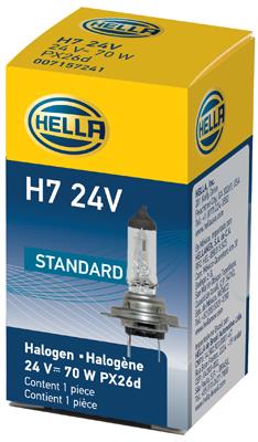 HELLA 8GH 178 555-251 Číslo výrobce: H7 24V. EAN: 4082300287004.