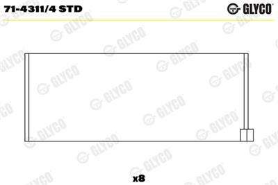 GLYCO 71-4311/4 STD Číslo výrobce: 71-4311/4. EAN: 4044197427963.