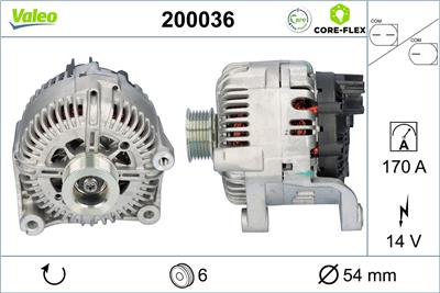 VALEO 200036 EAN: 3276422000363.