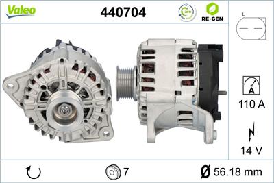 VALEO 440704 EAN: 3276424407047.