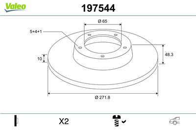 VALEO 197544 EAN: 3276421975440.