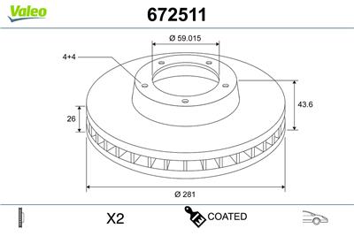 VALEO 672511 EAN: 3276426725118.