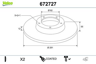 VALEO 672727 EAN: 3276426727273.