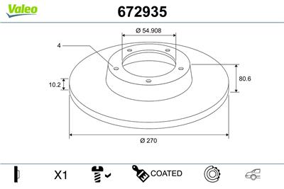 VALEO 672935 EAN: 3276426729352.