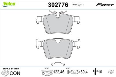 VALEO 302776 EAN: 3276423027765.