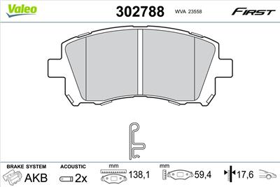 VALEO 302788 EAN: 3276423027888.